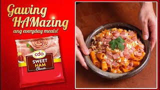 CDO Creamy Ham Gochujang Pasta by Jujumao [upl. by Demetre]