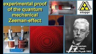 experimental proof of the quantum mechanical Zeemaneffect  Experimenteller Beweis Zeemaneffekt [upl. by Porty]