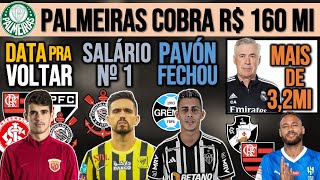 OSCAR LIVRE SALÁRIO DO CORONADO PAVÓN NO GRÊMIO VERDÃO COBRA 160MI ANCELOTTI VASCO FLA NEY E [upl. by Gabriel]