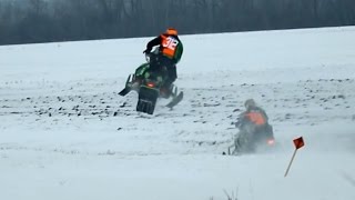 Team Arctics Zach Herfindahl amp Wes Selby Battle at the 2016 TRF 250 [upl. by Acirretal]