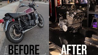 lets start fresh YAMAHA XS750 REBUILD PART 3 [upl. by Anaitak174]