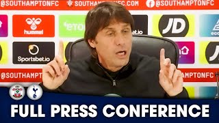 EXPLOSIVE Conte “WE ARE NOT A TEAM I SEE SELFISH PLAYERS” Soton 33 Spurs PRESS CONFERENCE [upl. by Juanne367]