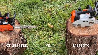 Stihl MS150TC vs Echo CS 2511TES [upl. by Eiliah631]