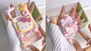 ASMR Packing Hello Kitty Phone Case and AirPod Case [upl. by Trotter632]