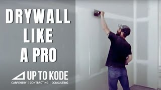 How the Pros Apply the First Coat of Drywall Mud [upl. by Traver]