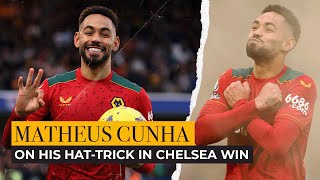 Matheus Cunha on his hattrick in Chelsea win [upl. by Akihsan]