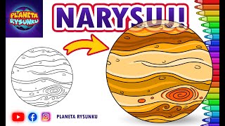 Jak narysować Jowisza  Rysowanie i kolorowanie dla dzieci  PLANETA RYSUNKU [upl. by Hama135]