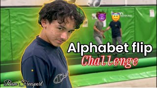 Il sait tout faire c’est aberrant   Alphabet flip challenge Parkour [upl. by Atiran51]