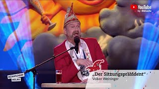 Der Sitzungspräsident quotVolker Weiningerquot Düsseldorf Helau 2023 [upl. by Dickson414]