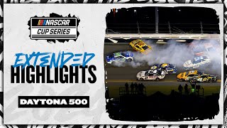 Daytona 500 ends with a Big One  NASCAR Cup Series Extended Highlights [upl. by Asilanom]