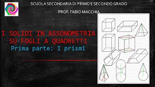 Assonometrie su fogli a quadretti Prima Parte I PRISMI [upl. by Nosydam]