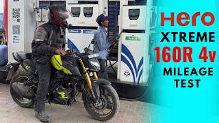 2023 Hero xtreme 160 R 4v mileage test  300 KM Real Mileage [upl. by Child]