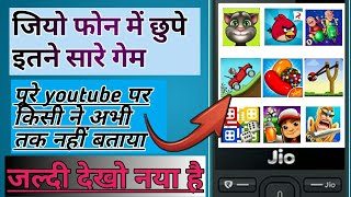 Jiophone Hidden games  Jio phone mai chupe Itne sare games [upl. by Wilsey]