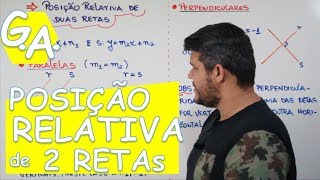 G A POSIÇÃO RELATIVA DE RETAS  Paralelismo e Perpendicularismo c exercícios [upl. by Raynard844]