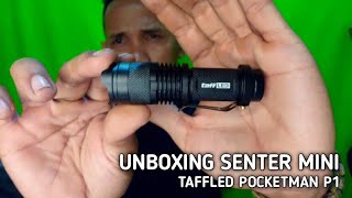 unboxing senter taffled 2000 lumen  pocketman P1 [upl. by Samuela]