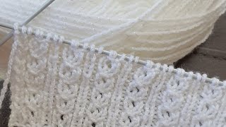 Mock Cable Knitting Stitch  Knitting Pattern for Beginners [upl. by Comfort]