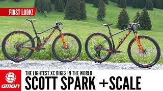 First Look New Scott Spark And Scale  The Lightest XC Bikes In The World [upl. by Sacksen967]