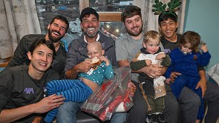 Liverpool Mens Squad Make Annual Christmas Visit to Alder Hey [upl. by Novyar]