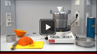 Grinding pumpkin with the Vibratory Micro Mill FRITSCH PULVERISETTE 0 [upl. by Enala]