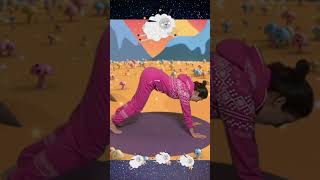 Sleepy Sheep Bedtime Kids Yoga Exercise 🐑😴 kidsyoga shorts [upl. by Laws]