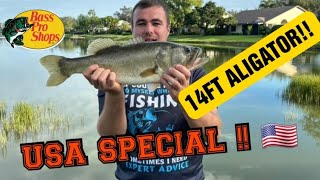 USA BIG BASS CAUGHT IN LAKE  DIDNT EXPECT THIS  viral usa [upl. by Elma623]