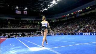 Shawn Johnson  Floor Exercise  2008 Visa Championships  Day 2 [upl. by Brier]