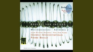 Boulez Anthèmes II pour violon et dispositif électronique II Rapide dynamique  IIIII Libre [upl. by Sihonn]