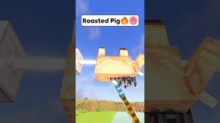 Minecraft Roasted Pig🔥🐷 Worlds Smallest Violin shorts minecraft [upl. by Nomled]