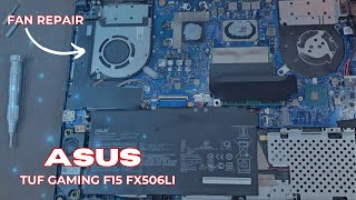 How To Replace CPU FAN And Dust Cleaning  Asus Tuf Gaming F15 FX506LI  Disassembly And Assembly [upl. by Hazen]