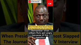 When President Ruto almost lost it during a live interview for being asked about his Net Worth [upl. by Ees672]