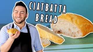 Making Ciabatta Bread at Home for the First Time [upl. by Annelak]