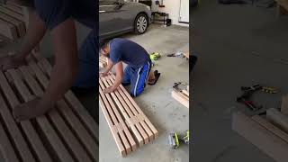 DIY Modern Slat Bench Using All 2x4 [upl. by Gaby446]