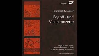 Christoph Graupner Fagott  und Violinkonzerte [upl. by Sac]