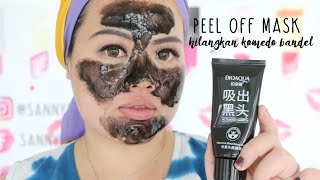 BEAUTY REVIEW MASKER PEEL OFF BIOAQUA ACTIVATED CARBON [upl. by Sucul]