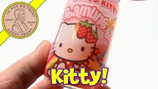 How To Open A Ramune Hello Kitty Strawberry Japanese Drink [upl. by Vetter]