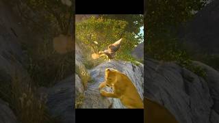 Eagle owls attacked the lioness and her cubs to save their child 🦉shorts owl wildlife [upl. by Tiffanle]