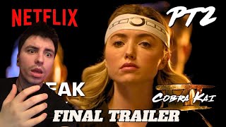 Cobra Kai Season 6 Part 2 First 5 Minutes REACTION  Official Trailer  Netflix [upl. by Avad]