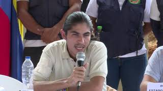 Rueda de prensa  Delegaciones de paz del Gobierno nacional y el EMC de las FARCEP en Suarez Cauca [upl. by Ecirtam]