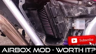 Is the airbox mod crf250 rally amp 250L worth it [upl. by Canfield]