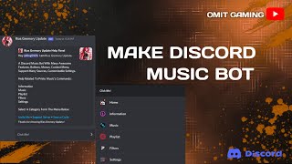 How To Make Discord Music Bot 247  V3  Omit Gaming [upl. by Ennaharas]