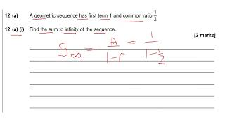 AQA A Level Maths Paper 2 Geometric Sequences and Series AS Pure Maths Last Day Revision June 2024 [upl. by Adnilev]