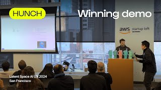 Hunchtools winning demo at Latent Spaces AI UX event in SF [upl. by Ariamo]