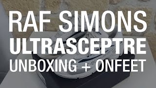 Raf Simons Ultrasceptre offwhite light grey UNBOXING  ONFEET [upl. by Fara248]