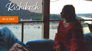 FirstSoloTrip Ep7  A Day In Rishikesh  Cafes  Hosteller Max  Neelkanth Mahadev  Triveni Ghat [upl. by Alemahs]