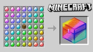 Crafting a SECRET RAINBOW CHEST in Minecraft [upl. by Inaj382]