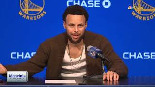 Steph Curry Postgame Interview  Golden State Warriors fall to New Orleans Pelicans 141105 [upl. by Clava]