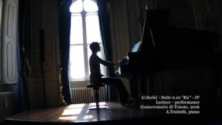 Giacinto Scelsi Suite n10 quotKaquot  IV mov  AToniutti piano [upl. by Ainna281]