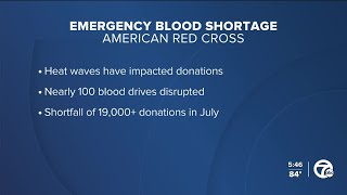 Blood donors urgently needed as American Red Cross reports emergency shortage [upl. by Enna]