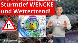 Update Sturm Wencke am Donnerstag und Wettertrend bis Anfang März [upl. by Ylak58]