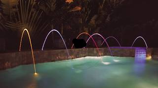 Cascadas y Luces PISCINAS TANKES ml [upl. by Godber]